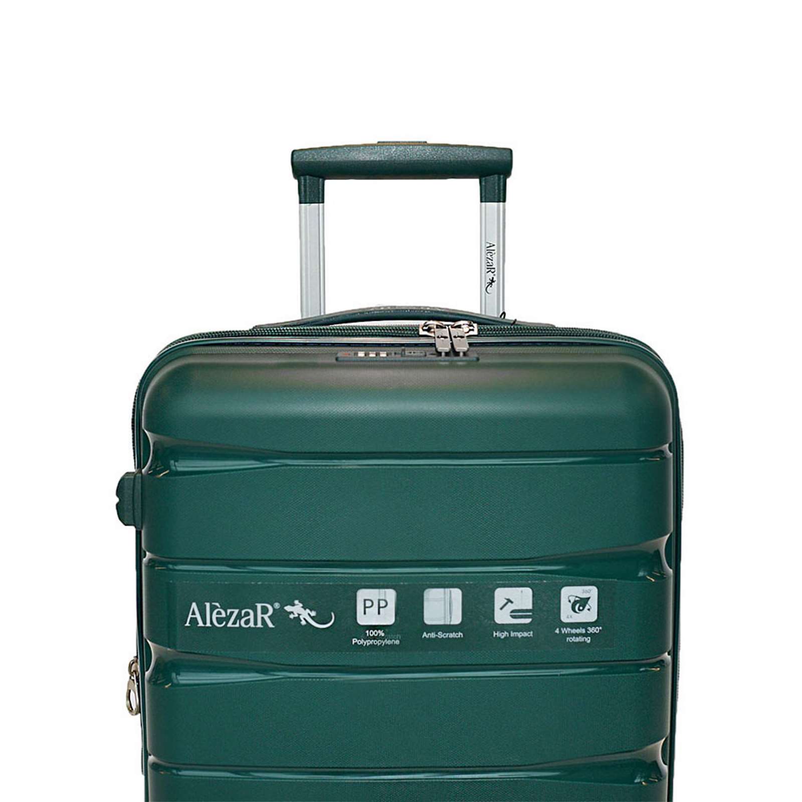 Alezar Lux Digitex matkalaukkusetti vihreä 4-renk ( 20